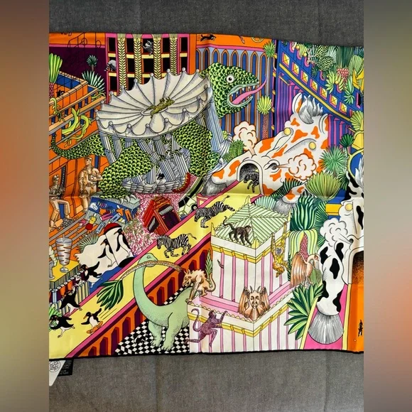 Hermes Animapolis Scarf - Picture 11 of 14